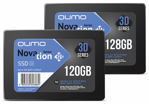 SSD накопитель QUMO Novation TLC 120GB (Q3DT-120GSCY)