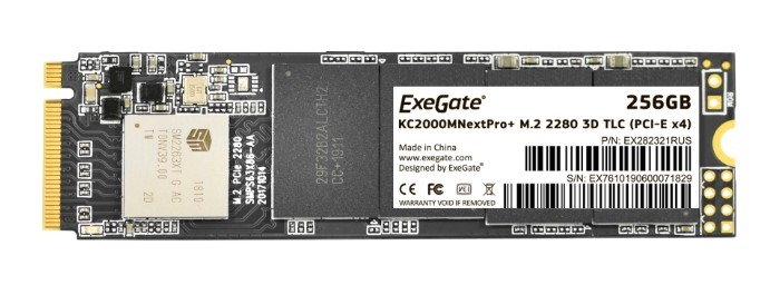 SSD накопитель M.2 ExeGate NextPro+ 256GB (EX282321RUS)