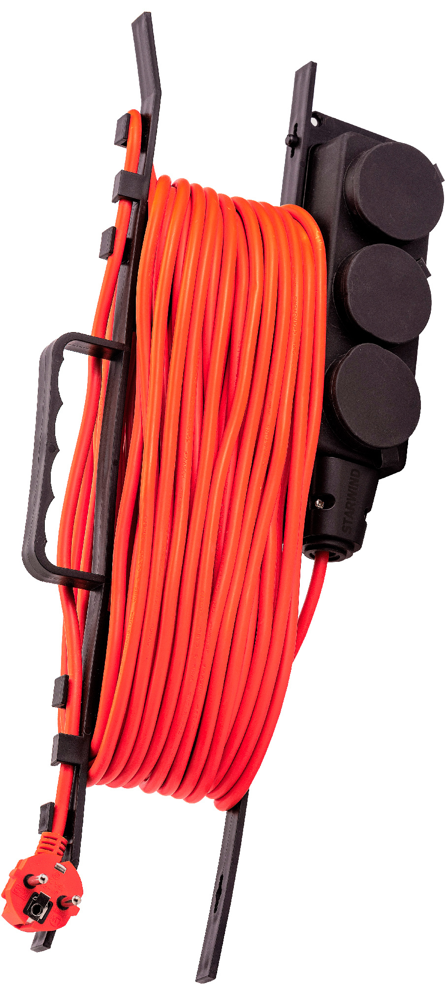 Удлинитель силовой Starwind ST-PS3.10/B-16, оранжевый