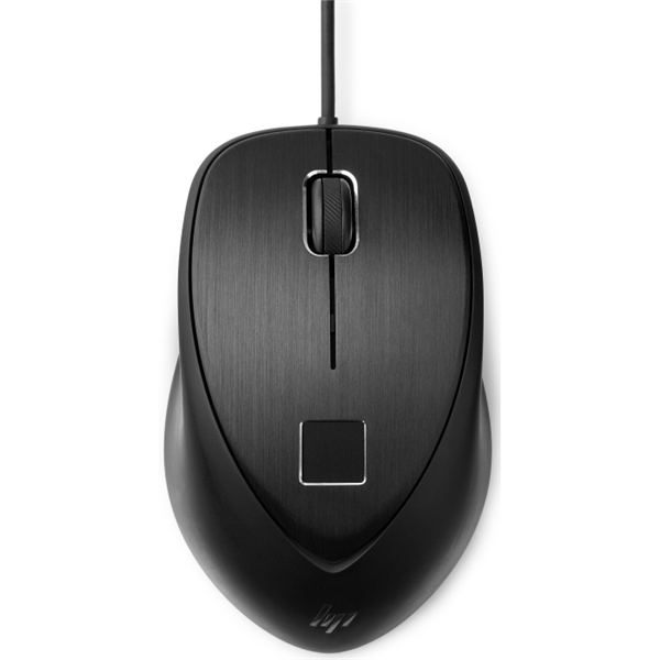 Мышь HP Wired USB Fingerprint Mouse ALL, черный (4TS44AA#AC3)