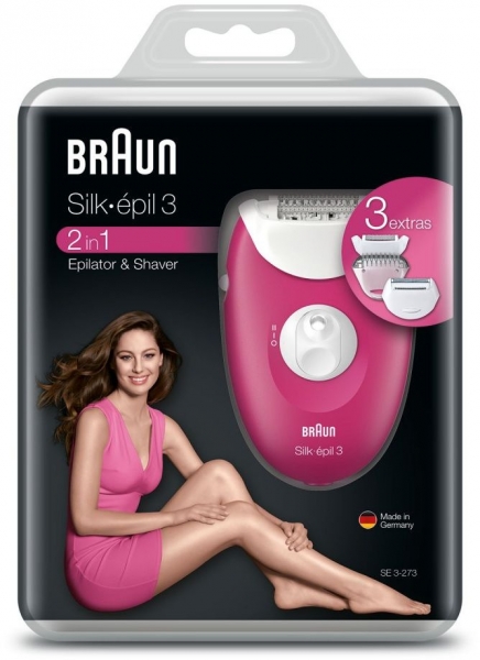 Эпилятор Braun SE3273 розовый/белый