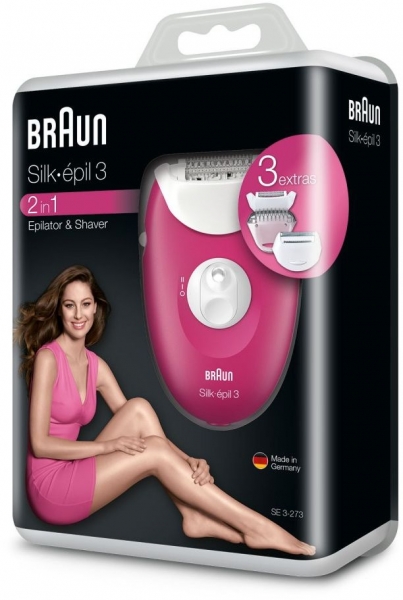 Эпилятор Braun SE3273 розовый/белый