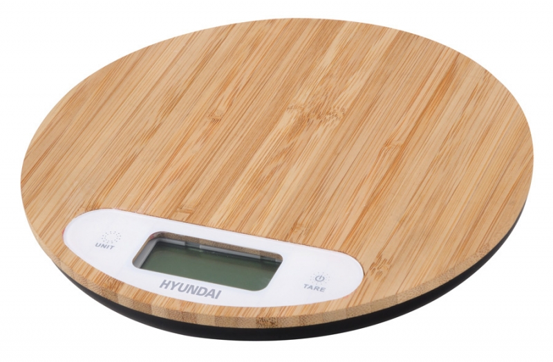 Весы кухонные электронные Hyundai HYS-KB421 бамбук