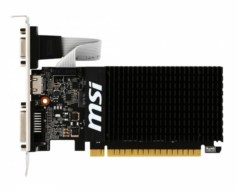 Видеокарта MSI PCI-E GT 710 2GD3H LP nVidia GeForce GT 710 2048Mb 64bit DDR3 