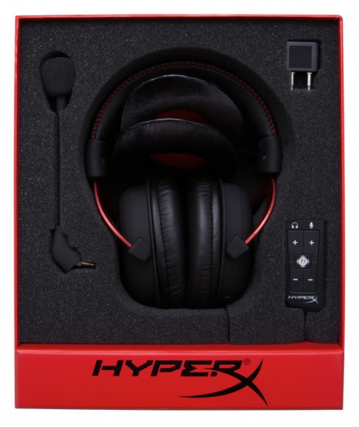 Наушники с микрофоном HyperX Cloud II Red черный/красный мониторы оголовье (KHX-HSCP-RD)