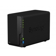 Synology  QC1,4GhzCPU/2GB DDR4/RAID0,1/up to 2hot plug HDDs SATA(3,5'')/2xUSB3.0,1xUSB2.0/1GigEth/iSCSI/2xIPcam(up to 20)/1xPS repl DS216