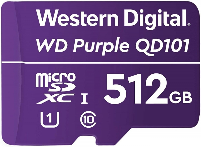 Карта памяти WD Purple Class 10 (WDD512G1P0C) 512Gb MicroSD