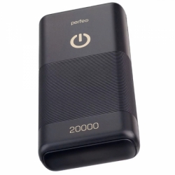 Внешний аккумулятор Perfeo Splash 20000mAh, черный (PF_B4298)