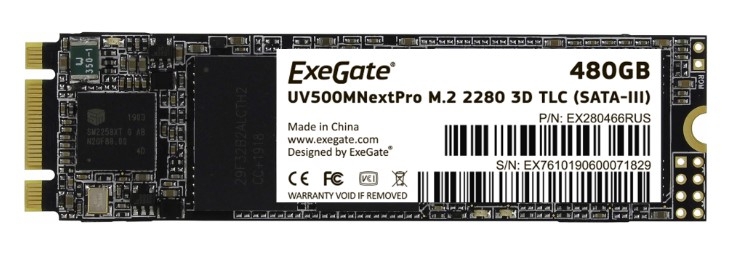 SSD накопитель M.2 ExeGate NextPro 480GB (EX280466RUS)