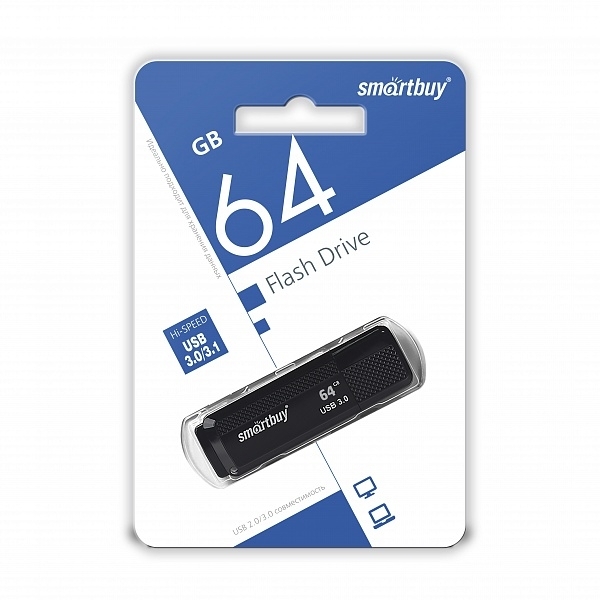 USB флешка SmartBuy Dock 64Gb, черный (SB64GBDK-K3)