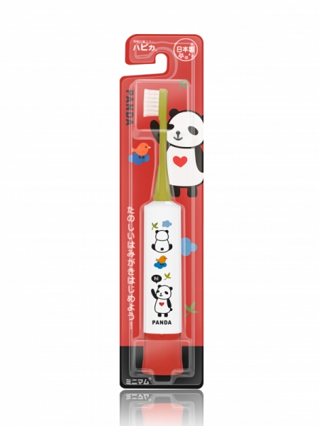 Зубная щетка HAPICA Panda DBK-5GWR, бело-красный