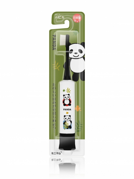 Зубная щетка HAPICA Panda DBK-5KWK, бело-черный