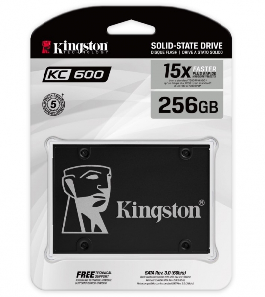 SSD накопитель Kingston KC600 256Gb (SKC600/256G)