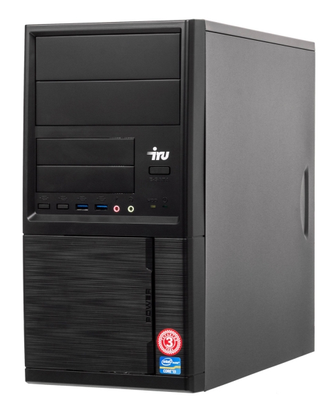 ПК IRU Office 223 MT Ryzen 3 3200G (3.6)/8Gb/SSD240Gb/Vega 8/Windows 10 Professional 64/GbitEth/400W/черный