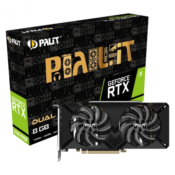 Видеокарта Palit GeForce RTX 2060 SUPER DUAL 8GB (NE6206S018P2-1160A-1)