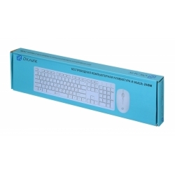 Клавиатура + мышь Oklick 240M, белый (1091258)