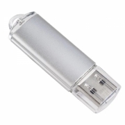 USB флешка Perfeo E01 16GB, серебристый (PF-E01S016ES)