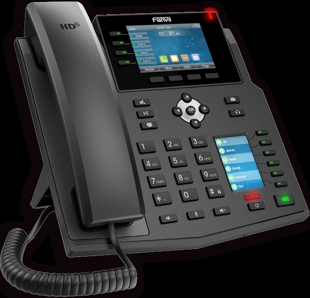 VoIP-телефон Fanvil X5U, черный