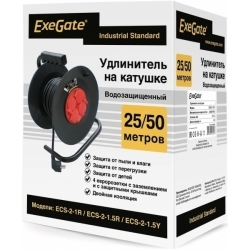 Удлинитель на катушке Exegate ECS-2-1.5Y, 50 м (EX286340RUS)