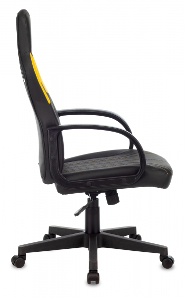 Кресло игровое Бюрократ ZOMBIE RUNNER, черный/желтый (1456781)