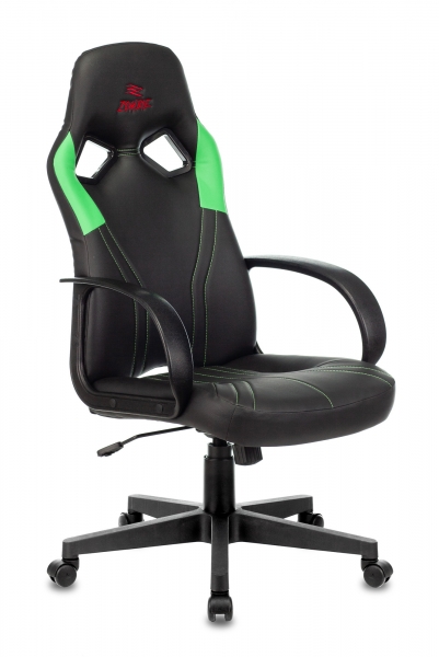 Кресло игровое ZOMBIE RUNNER черный/зеленый (1456782)