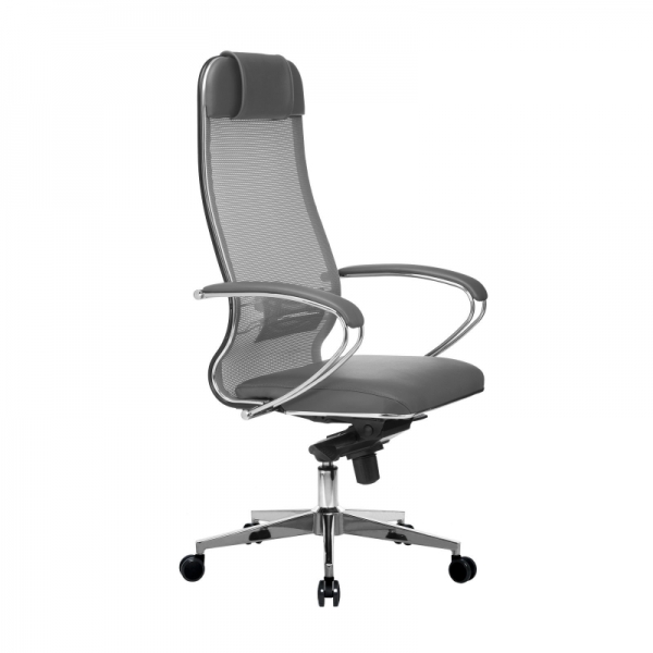 Кресло руководителя МЕТТА Samurai Comfort-1.01, серый