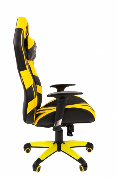 Кресло игровое Chairman game 25, черный/желтый (7054100)
