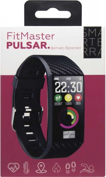 Фитнес-браслет Smarterra FitMaster Pulsar, черный (FMPBL)