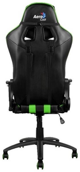 Компьютерное кресло AeroCool AC120 AIR-BG черный/зеленый