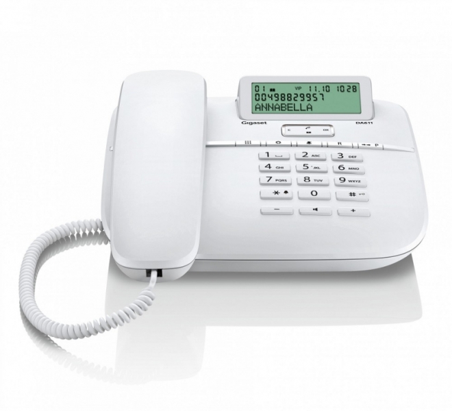 Проводной телефон Gigaset DA611, белый (S30350-S212-S322)