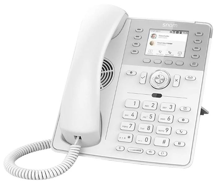 SNOM Global 735 Desk Telephone White