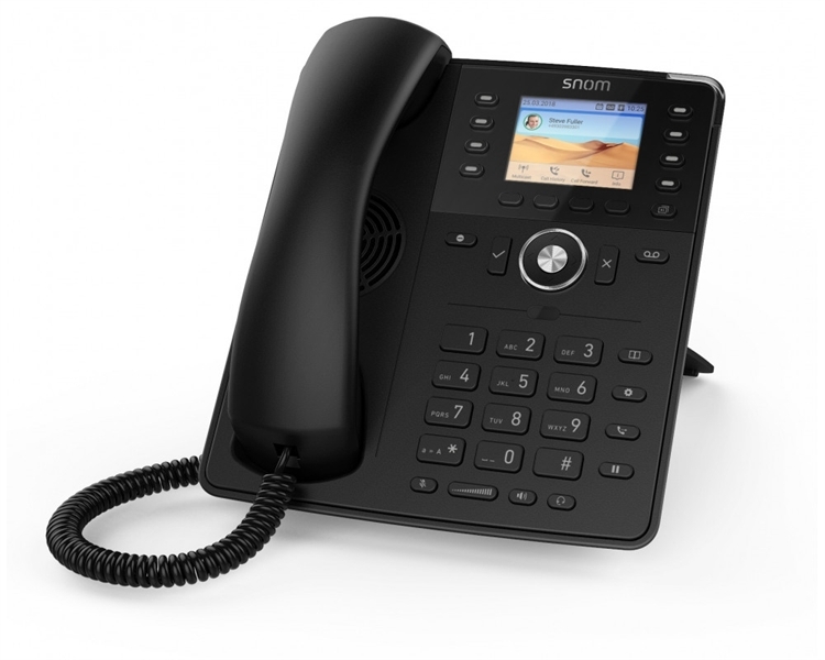 SNOM Global 735 Desk Telephone Black