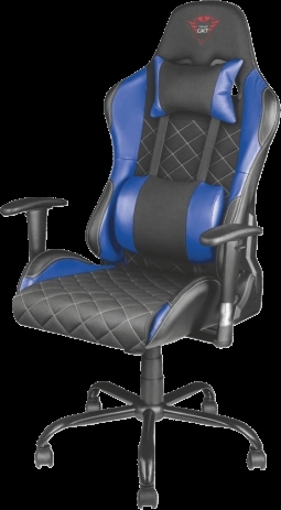 Кресло игровое Trust Gaming Chair GXT 707R Resto, черный/синий (22526)