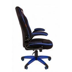 Кресло игровое Chairman game 19, черный/синий (7060631)