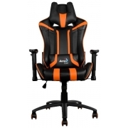 Компьютерное кресло AeroCool AC120 AIR-BO черный/оранжевый