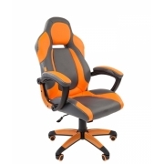 Кресло игровое Chairman game 20, серый/оранжевый (7019432)
