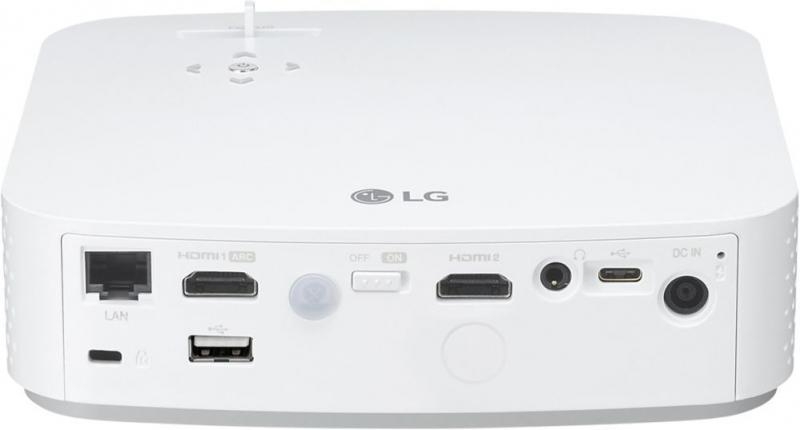 Проектор LG PF50KS (DLP, LED, 1080p 1920x1080, 600Lm, 100000:1, 2xHDMI, LAN, USB, USB Type-C, 2x1W speaker, WiFi)