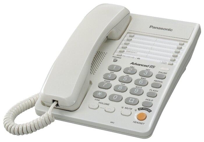 Телефон Panasonic KX-TS2363RUW (30 ст., спикерфон, автодозвон, гнездо для гарниту