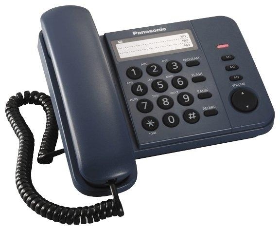 Телефон Panasonic KX-TS2352RUC (синий)