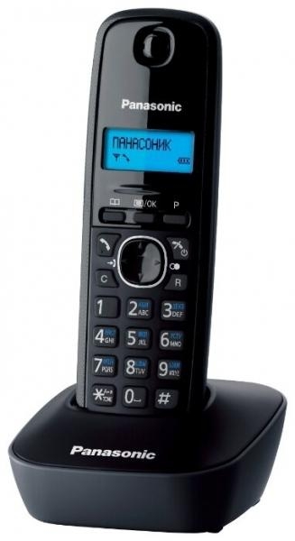 Р/телефон Panasonic KX-TG1611RUH (черный/серый)