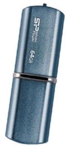 Флеш накопитель 64Gb Silicon Power LuxMini 720, USB 2.0, Голубой