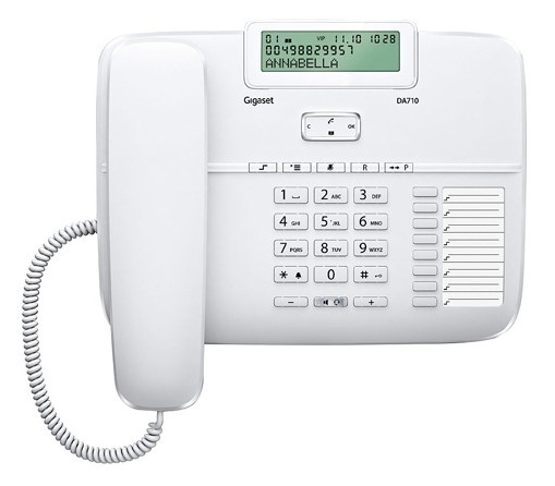 Телефон проводной Gigaset DA710 белый