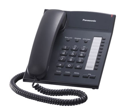 Телефон проводной Panasonic KX-TS2382RUB, черный