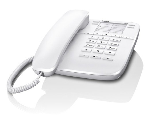 Телефон проводной Gigaset DA410, белый