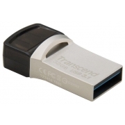 Флеш накопитель 32GB Transcend JetFlash 890, USB 3.1/USB Type-C, серебряный