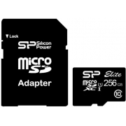 Флеш карта microSD 256GB Silicon Power Elite microSDXC Class 10 UHS-I (SD адаптер)