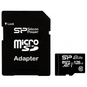 Флеш карта microSD 128GB Silicon Power Elite microSDXC Class 10 UHS-I (SD адаптер)