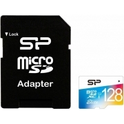 Флеш карта microSD 128GB Silicon Power Elite microSDHC Class 10 UHS-I (SD адаптер) Colorful
