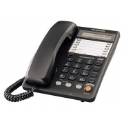 Телефон проводной Panasonic KX-TS2365RUB, черный