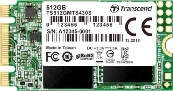 Твердотельный накопитель Transcend MTS430 (TS512GMTS430S) SSD 512GB M.2